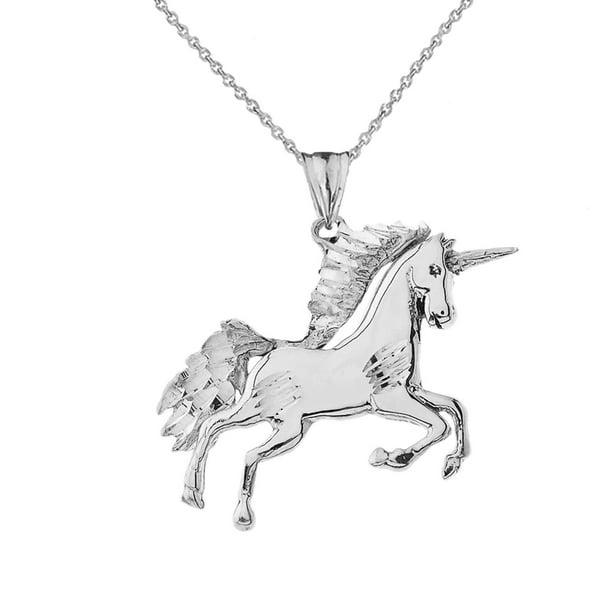 Details about   Sterling Silver Unicorn Necklace